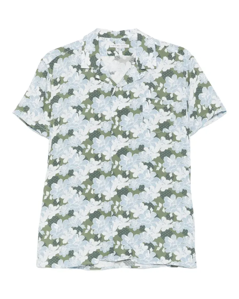 Daniele Alessandrini floral-print short-sleeve shirt - Grün Grün
