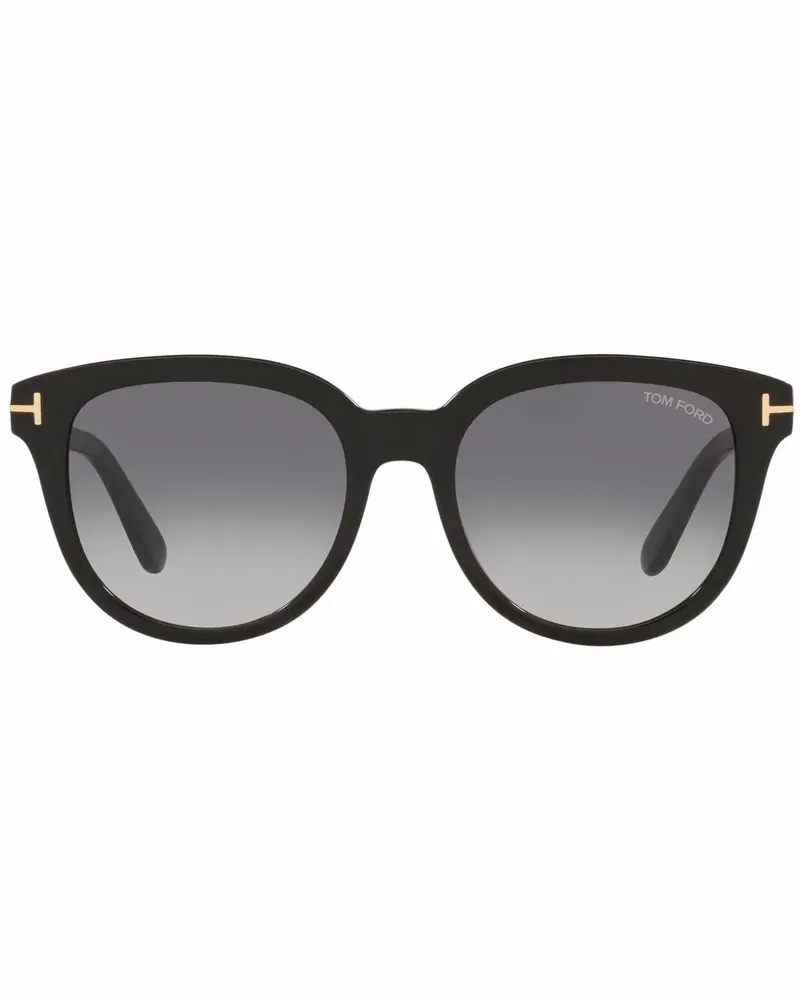 Tom Ford Sonnenbrille mit Oversized-Gestell - Schwarz Schwarz