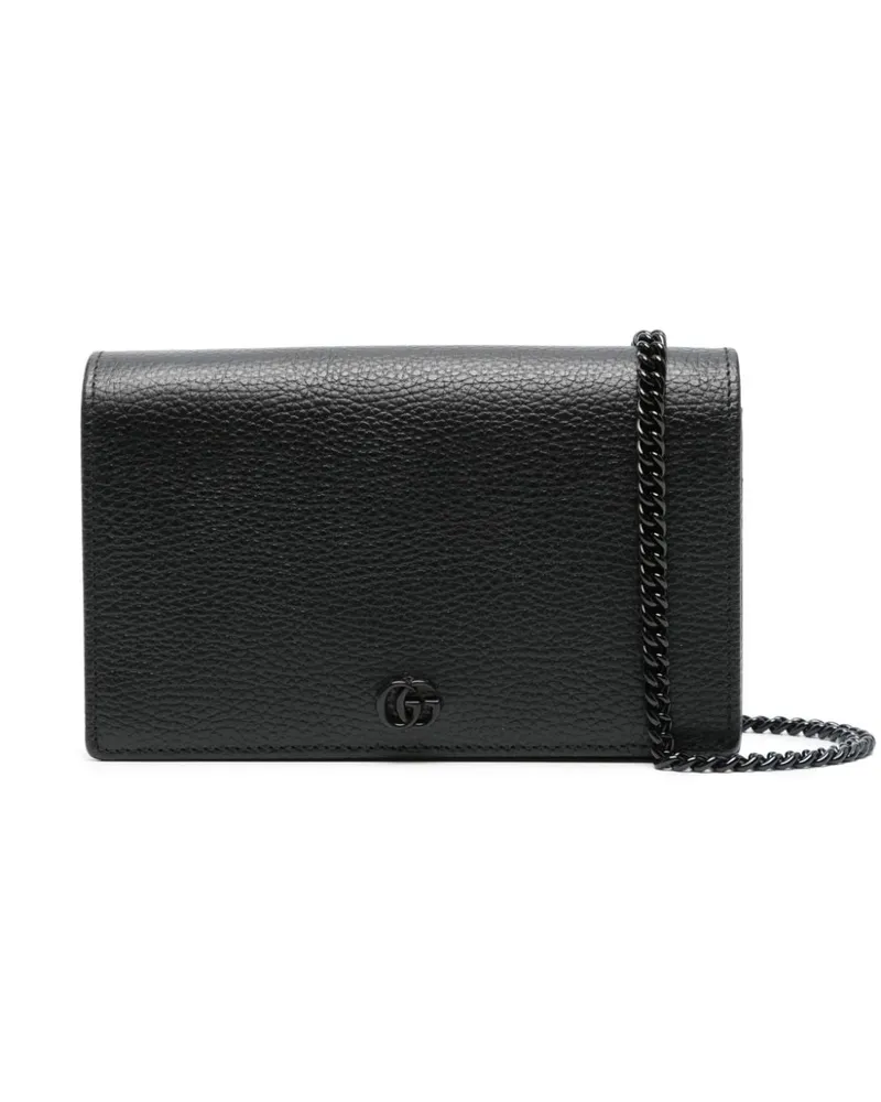 Gucci GG Marmont Portemonnaie mit Logo - Schwarz Schwarz