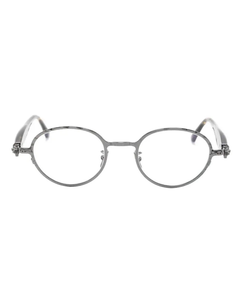 KUBORAUM Maske J74 Brille mit rundem Gestell - Braun Braun