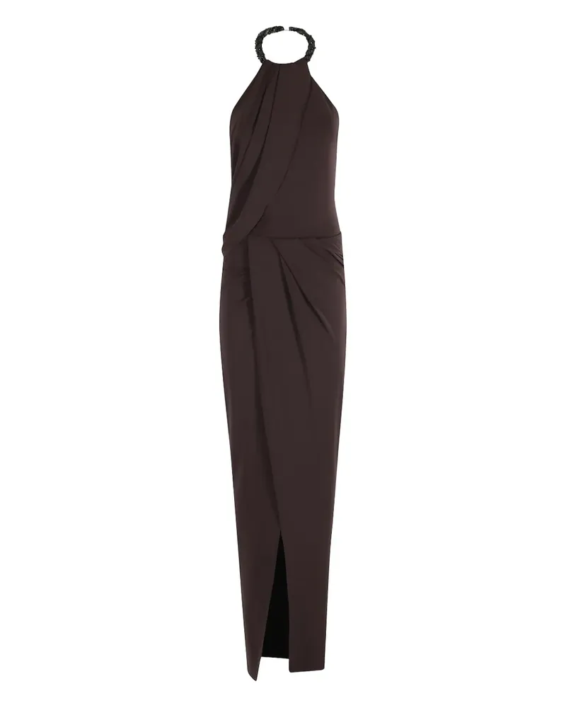 Amen embellished-halterneck dress - Braun Braun