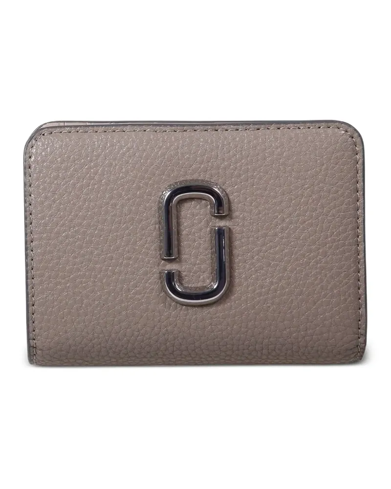 Marc Jacobs Portemonnaie mit Logo-Schild - Grau Grau