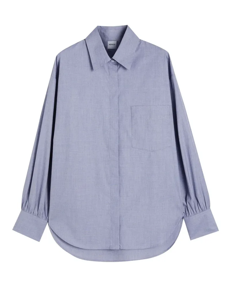 ASPESI chest-pocket long-sleeve shirt - Blau Blau