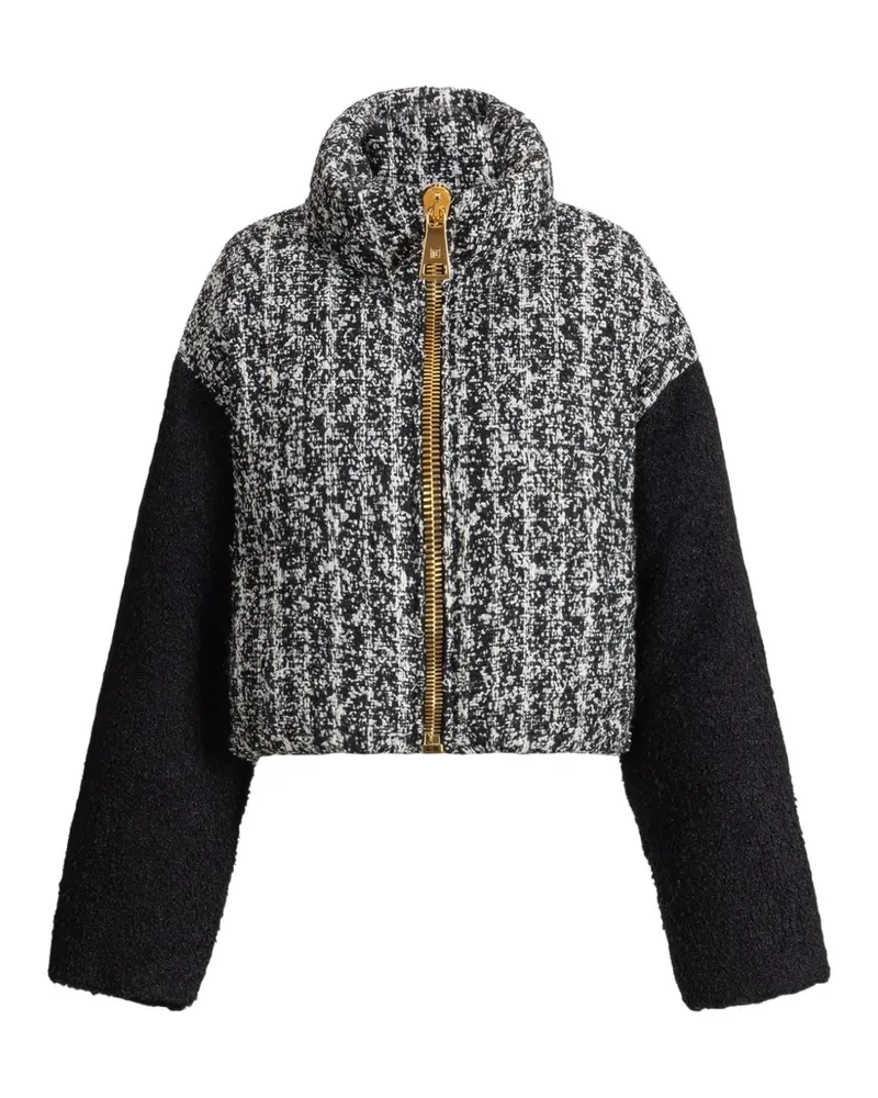 Balmain Gefütterte Tweed-Jacke - Schwarz Schwarz