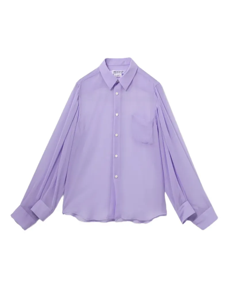 Comme des Garçons Hemd mit spitzem Kragen - Violett Violett
