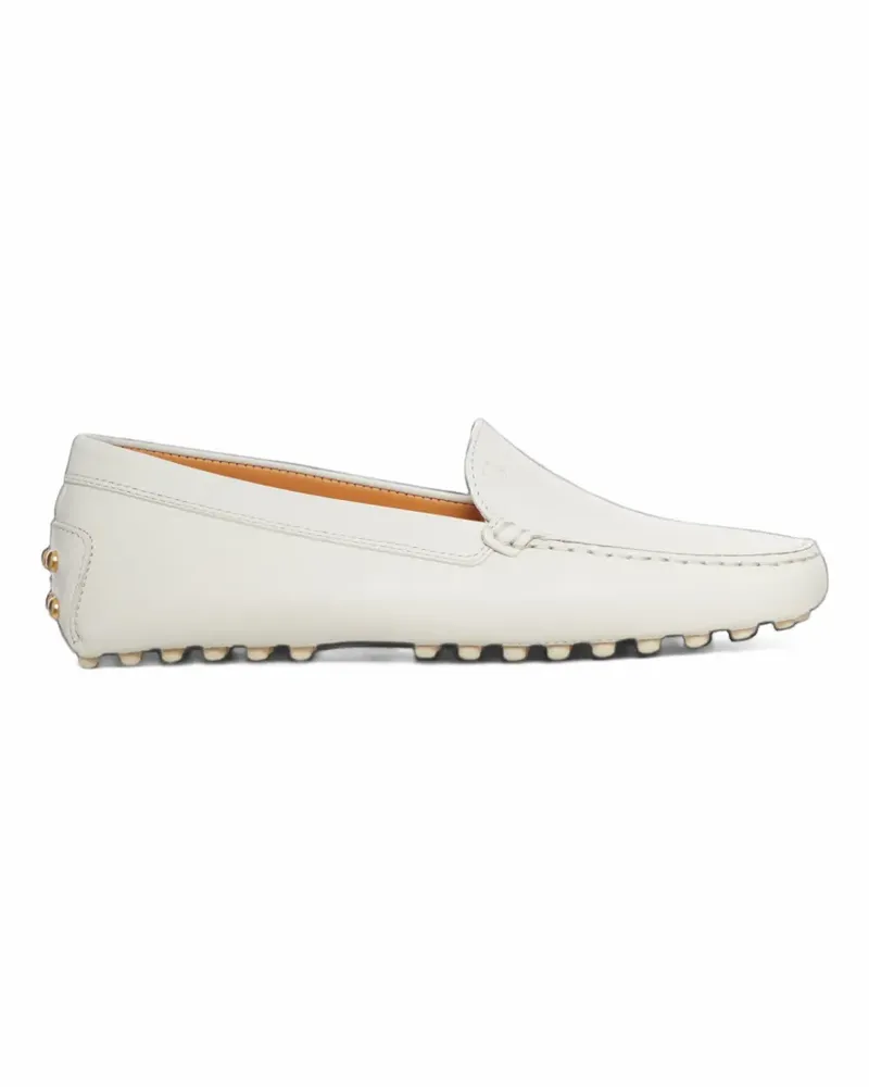 TOD'S Gommino Loafer mit Metallpunkten - Weiß Weiß