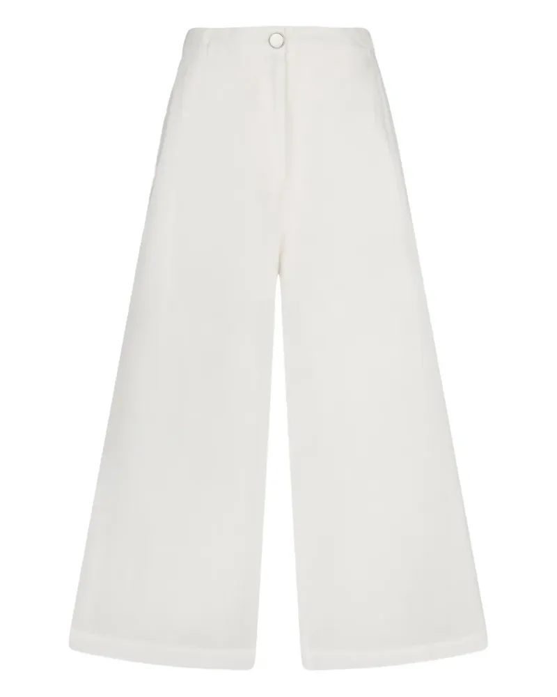 Liu Jo Cropped-Palazzohose - Weiß Weiß