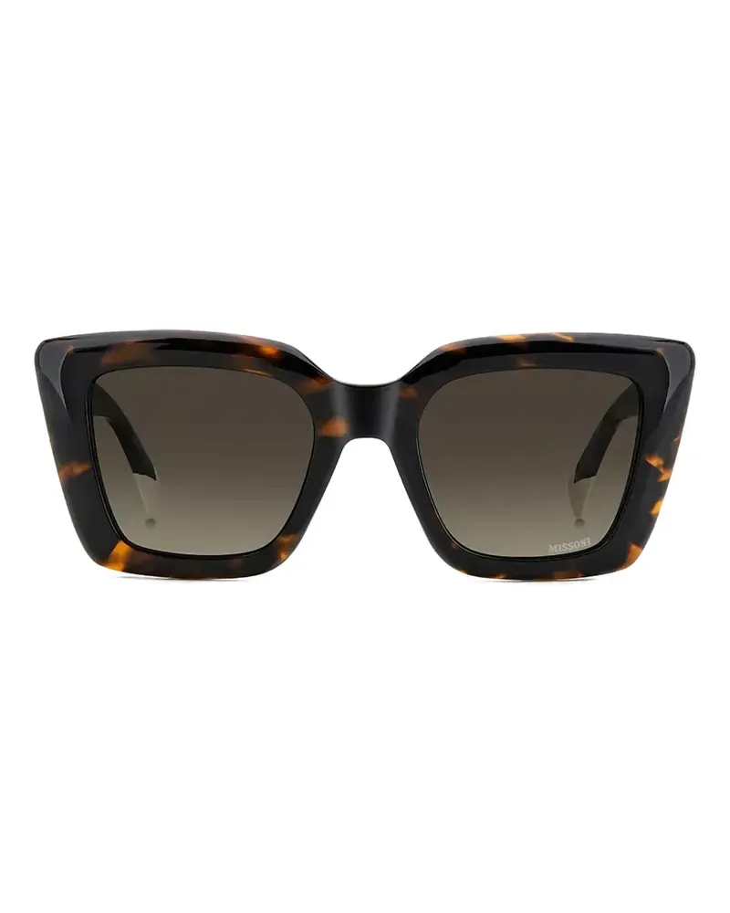 Missoni Sonnenbrille mit eckigem Gestell - Braun Braun