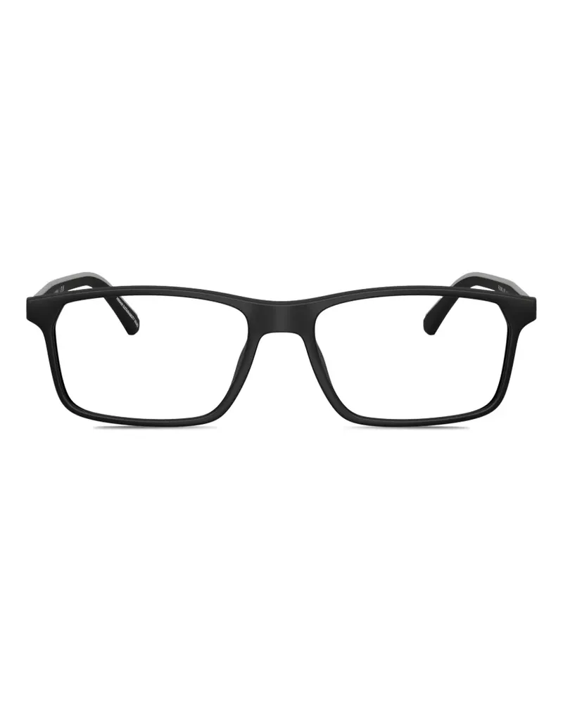 Emporio Armani rectangle-frame glasses - Schwarz Schwarz