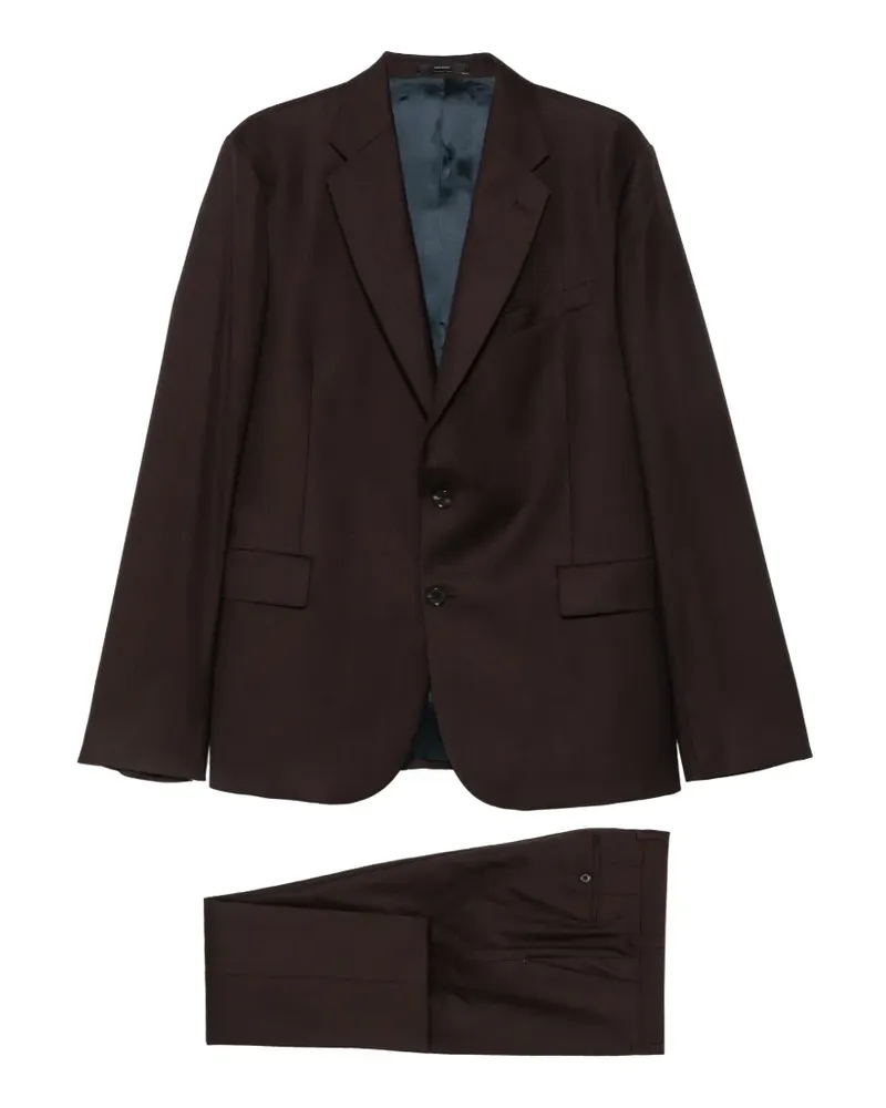 Paul Smith Anzug mit fallendem Revers - Braun Braun