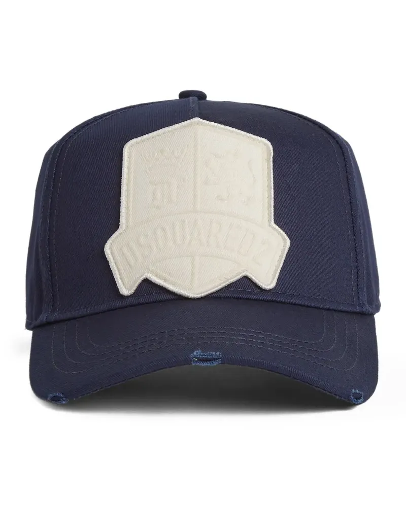 Dsquared2 Baseballkappe mit Wappen-Applikation - Blau Blau