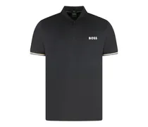Schmales Poloshirt - Schwarz