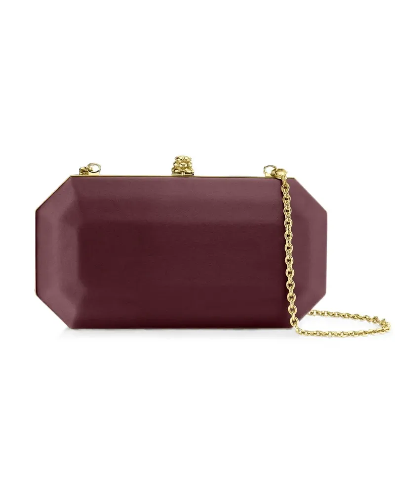 Tyler Ellis Kleine Perry Clutch mit Pinecone-Verschluss - Braun Braun