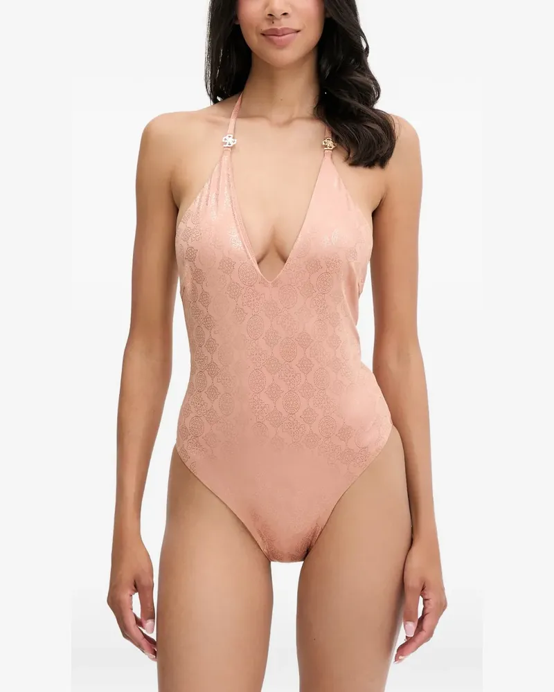Guess Neckholder-Badeanzug - Rosa Rosa