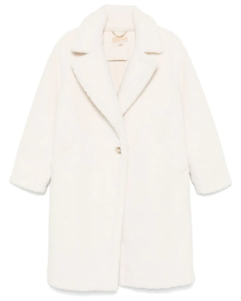 Michael Kors Mantel aus Faux Shearling - Weiß Weiß