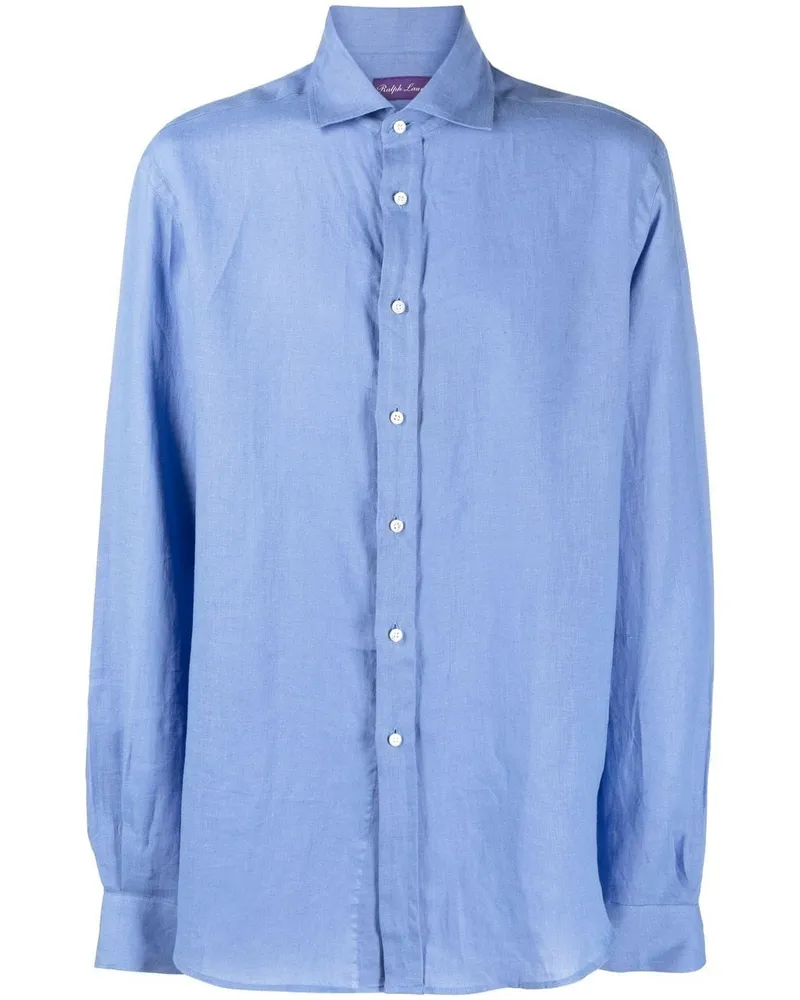 Ralph Lauren Hemd aus Leinen - Blau Blau