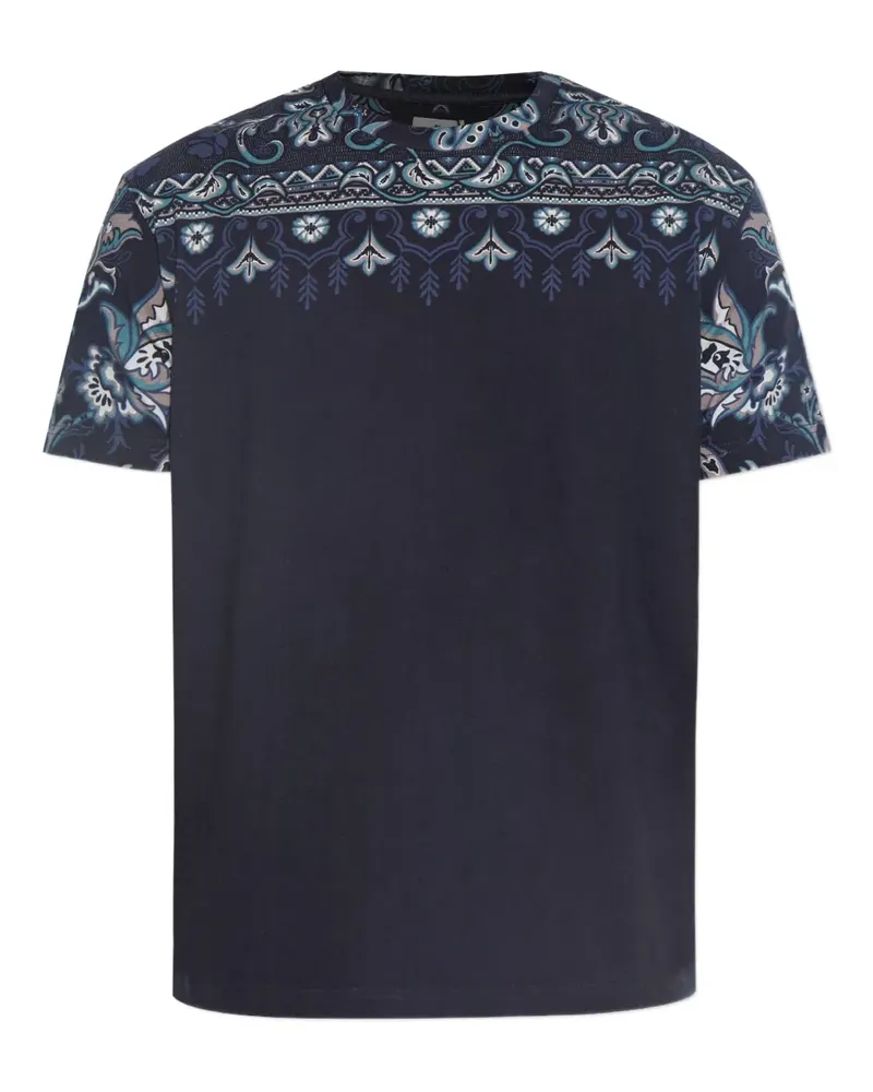 Etro T-Shirt mit Paisley-Print - Blau Blau