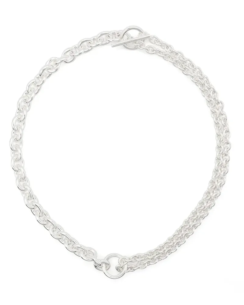 ALL BLUES Doppelte Halskette - Silber Silber