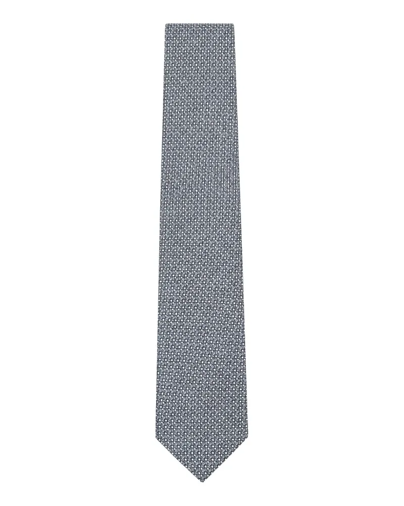 Tombolini Krawatte mit geometrischem Print - Blau Blau