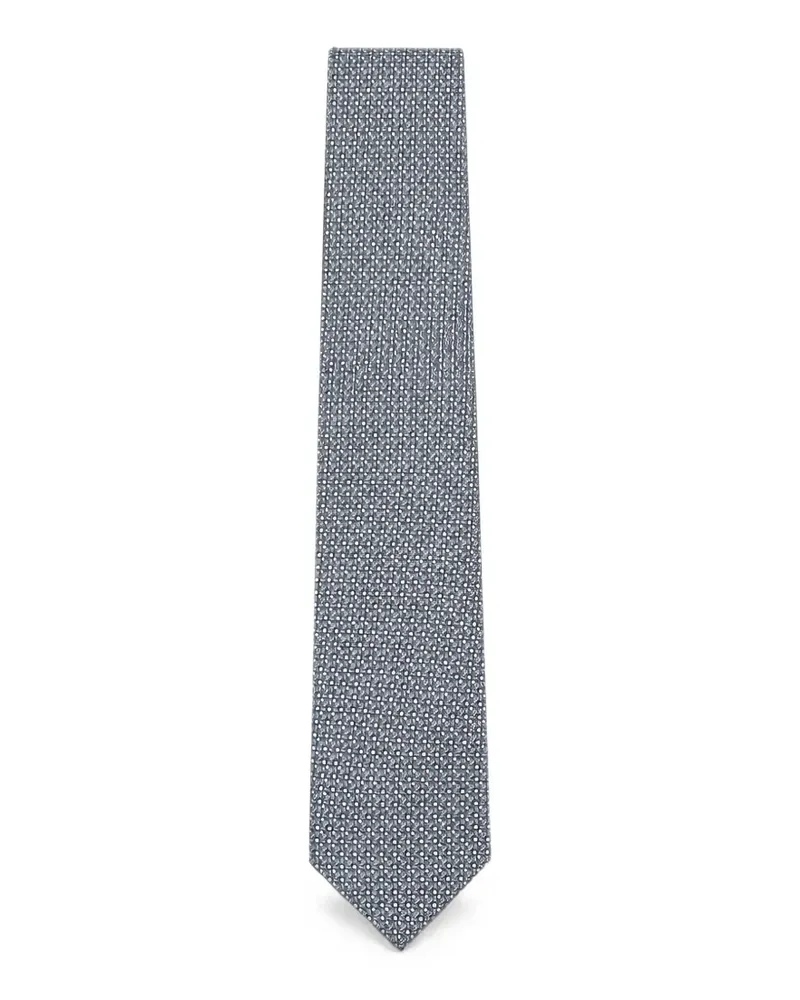 Tombolini Krawatte mit geometrischem Print - Blau Blau