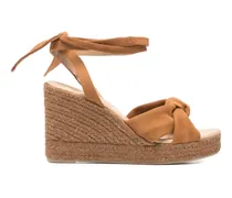Espadrilles mit Knotendetail - Braun