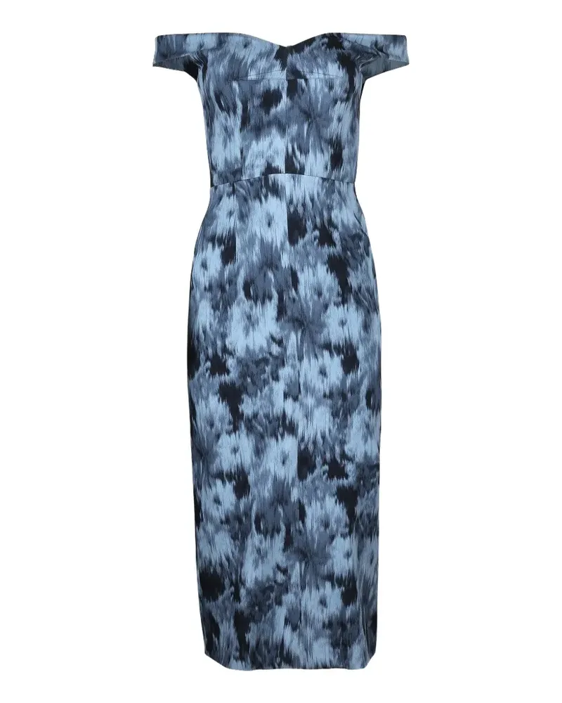 Michael Kors blue midi dress - Blau Blau
