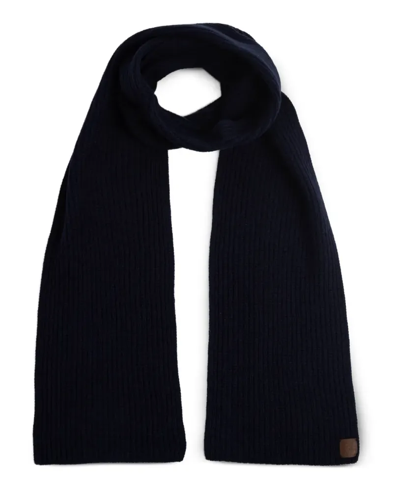 Eleventy Gerippter Schal - Blau Blau