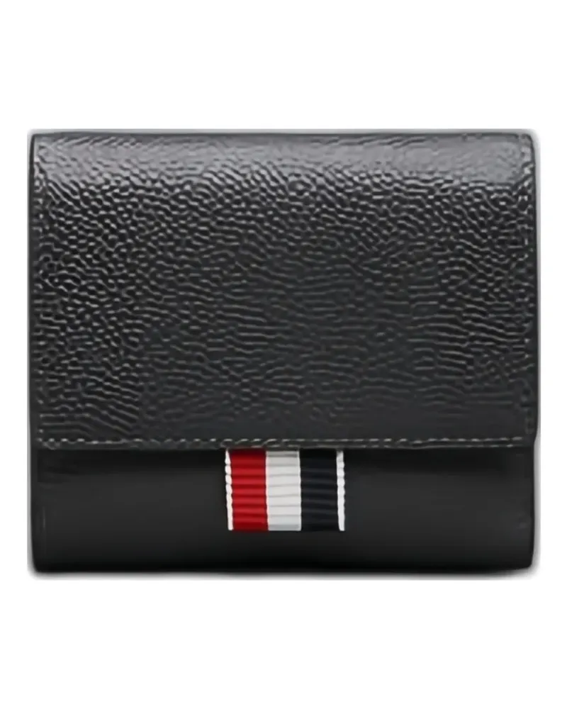 Thom Browne small pebble-grain wallet - Grau Grau