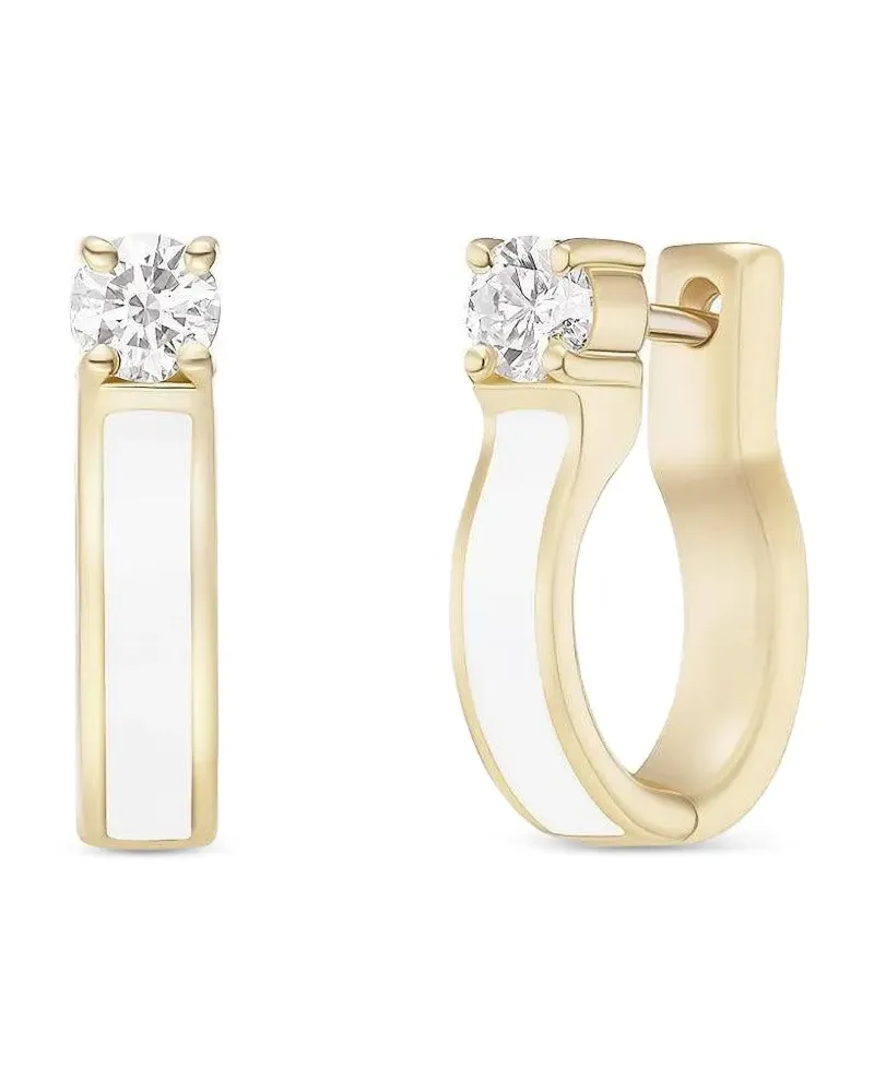 Melissa Kaye 18kt Honey Gelbgoldohrstecker mit Diamanten Gold