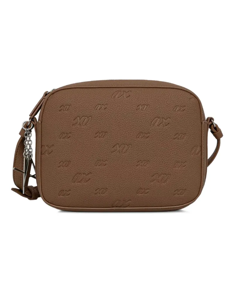 Armani Exchange Umhängetasche mit Logo-Prägung - Braun Braun