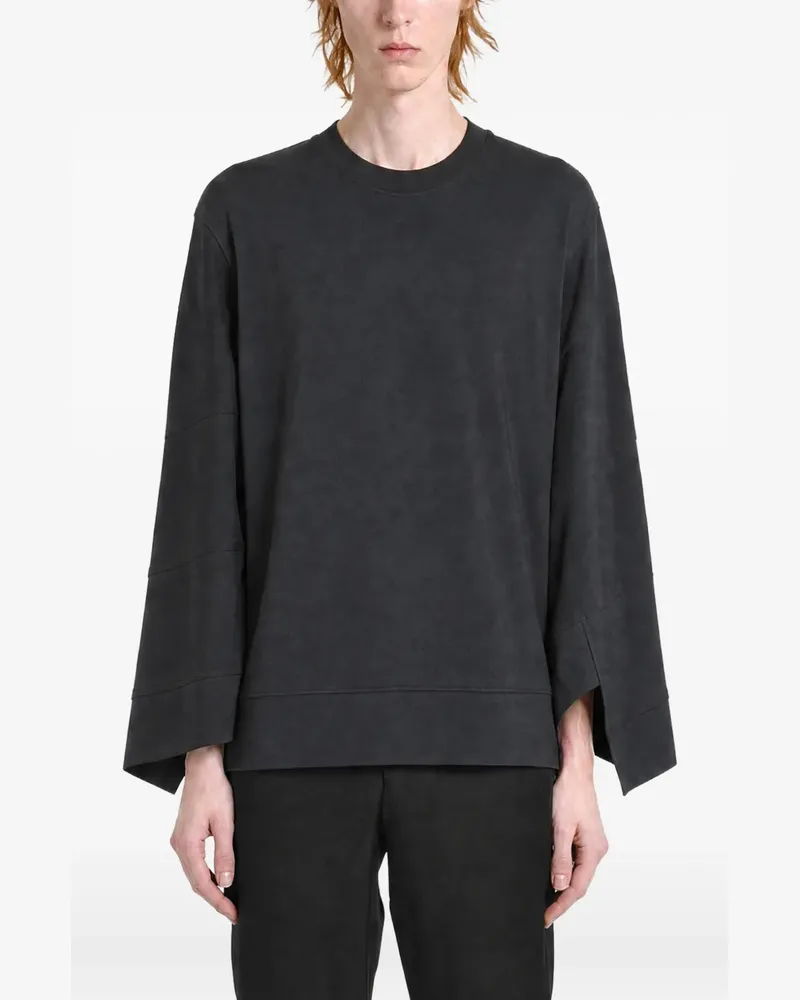 Comme des Garçons panelled flared-sleeve sweatshirt - Schwarz Schwarz