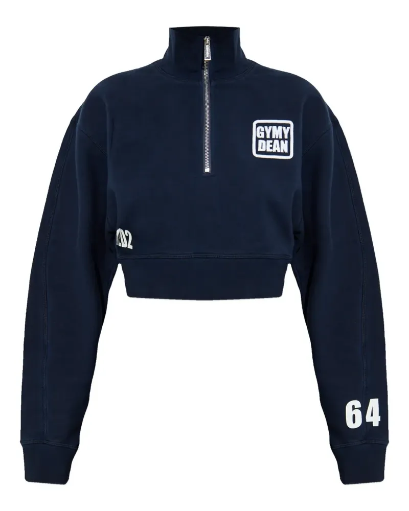 Dsquared2 Sweatshirt mit Logo-Print - Blau Blau