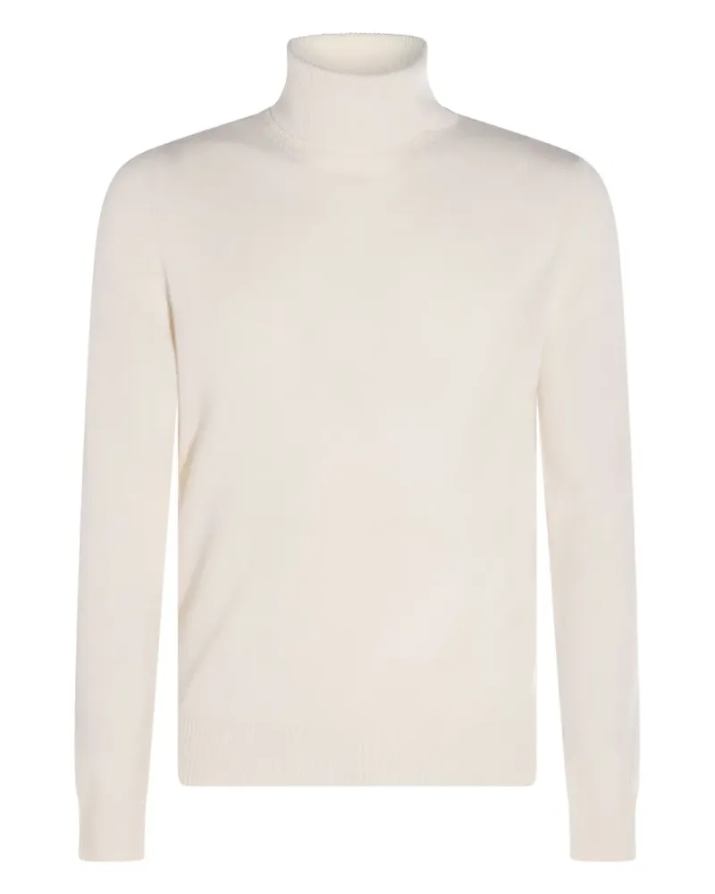Malo Rollkragenpullover mit geripptem Saum - Nude Nude