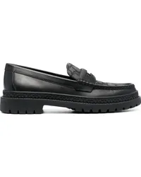 Coach Loafer mit Jacquardmuster Schwarz