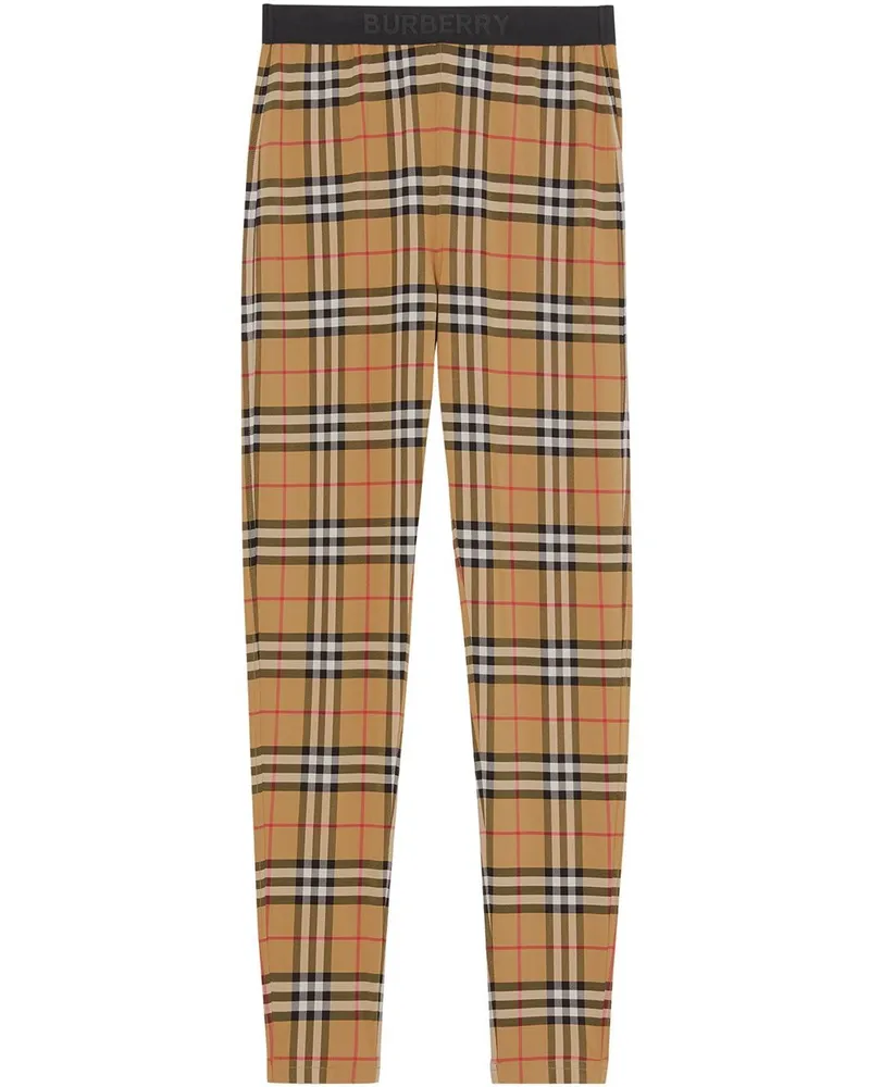 Burberry Leggings mit Vintage-Check - Braun Braun