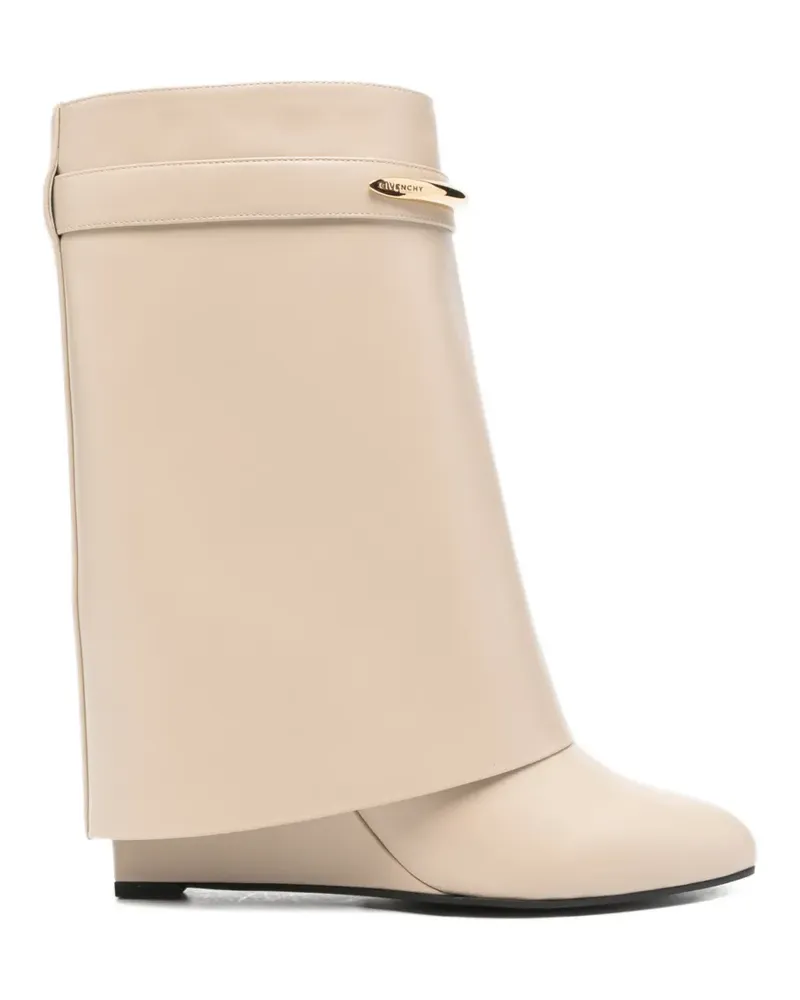Givenchy shark heel ankle boots - Nude Nude