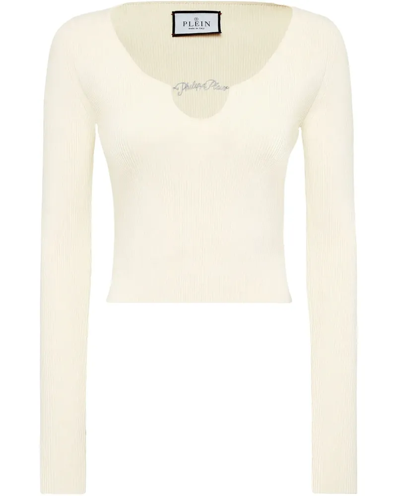 Philipp Plein Cropped-Top - Weiß Weiß