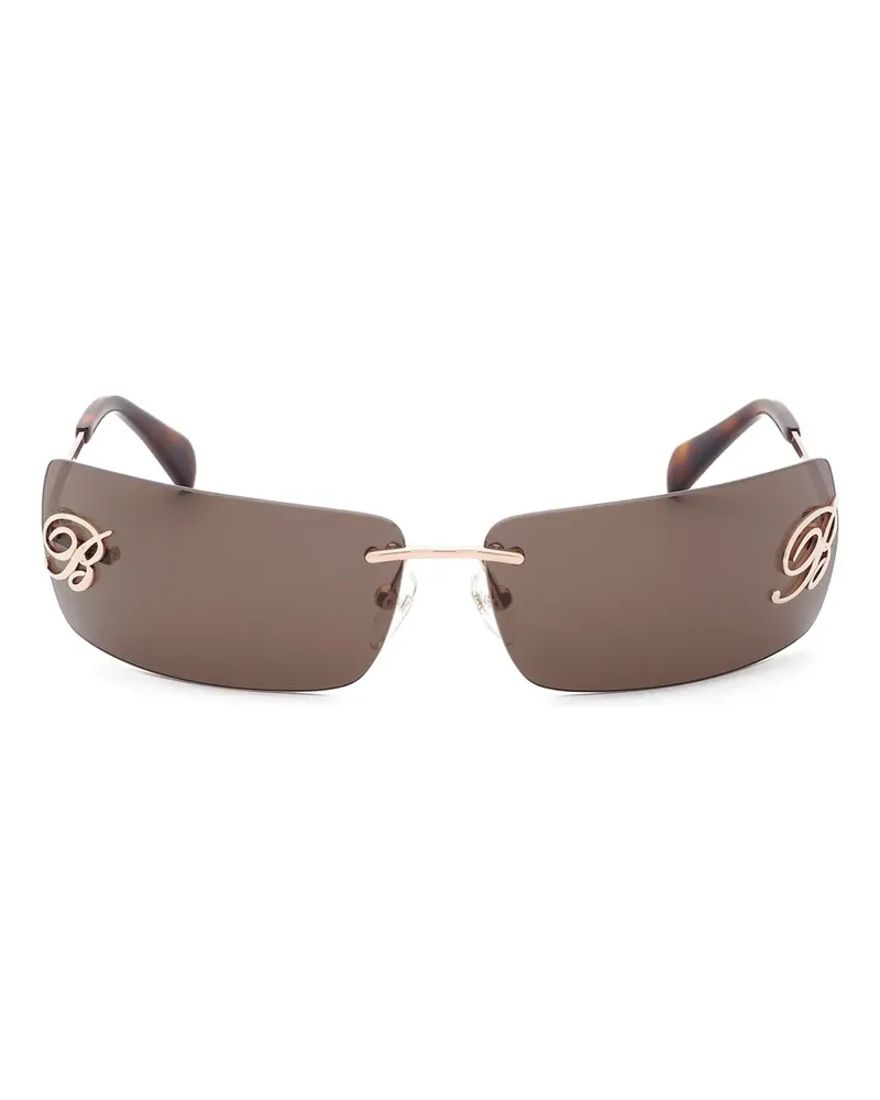 Blumarine Rahmenlose Sonnenbrille - Braun Braun