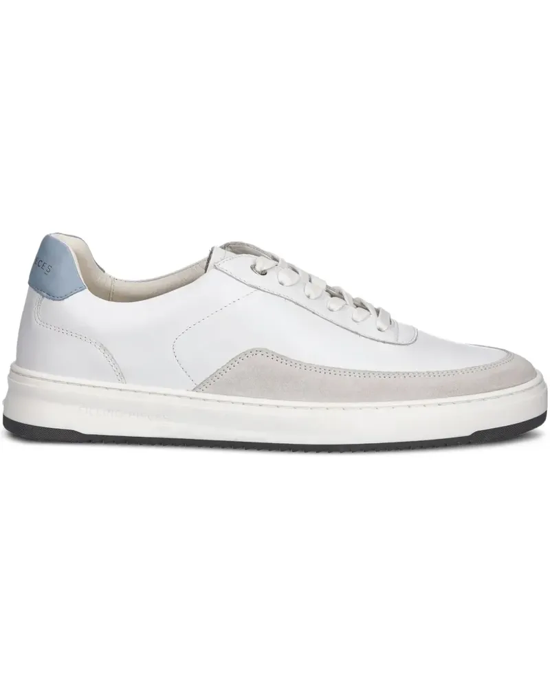 Filling Pieces Sneakers mit Wildledereinsätzen - Weiß Weiß