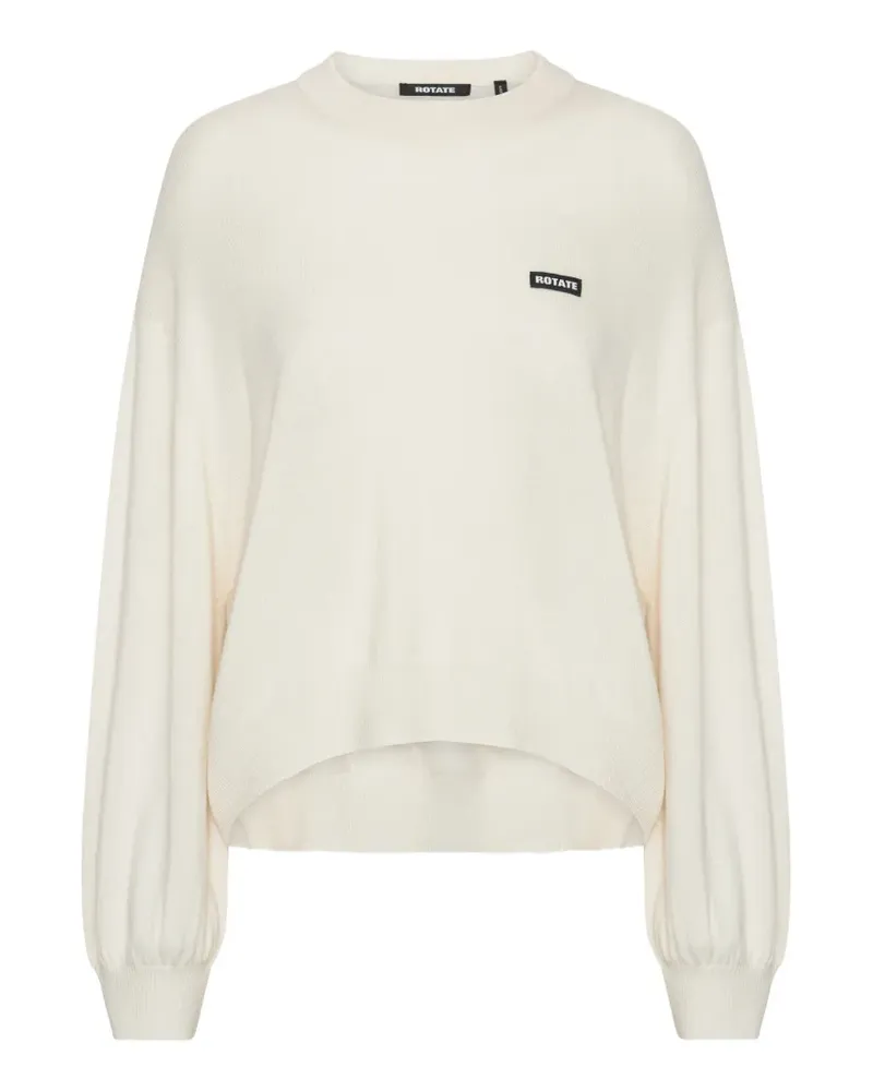 ROTATE Birger Christensen Oversize Strickpullover weiß Weiß
