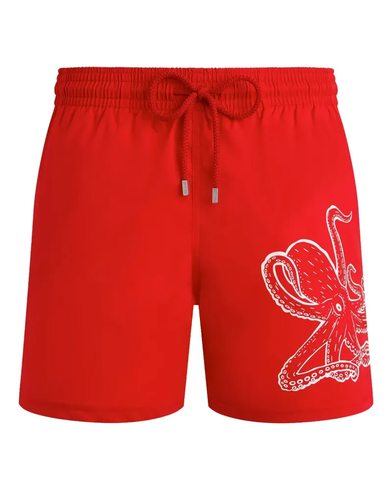 Vilebrequin Badeshorts mit Kordelzug - Rot Rot