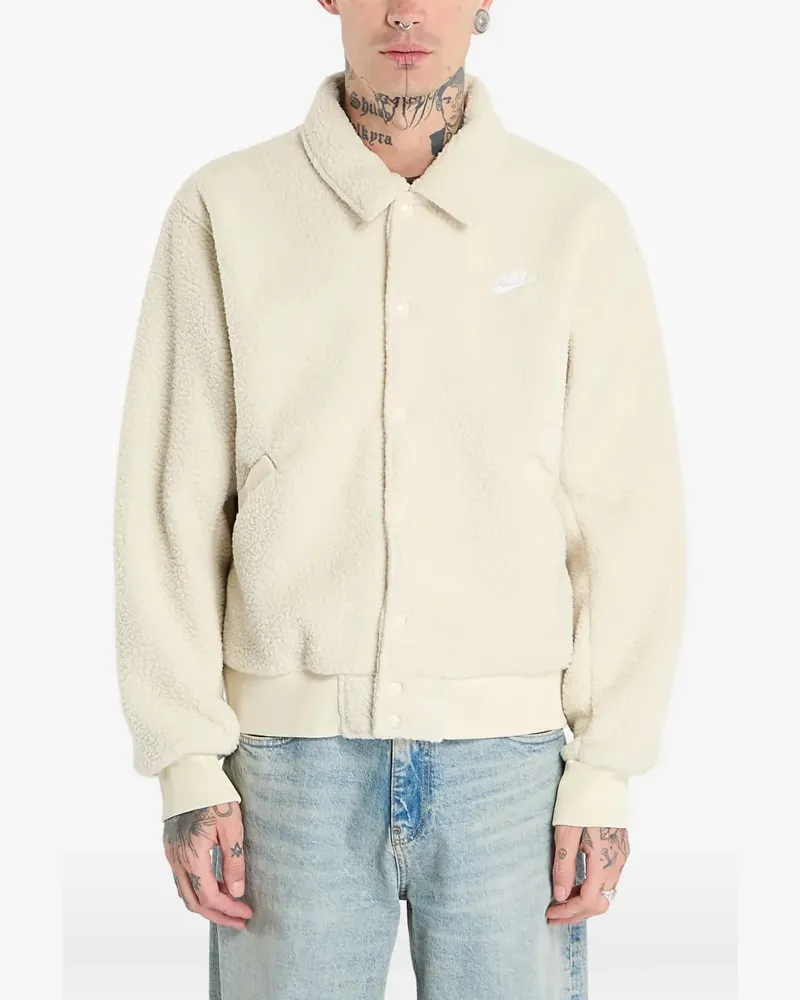 Nike fleece coach jacket - Nude Nude