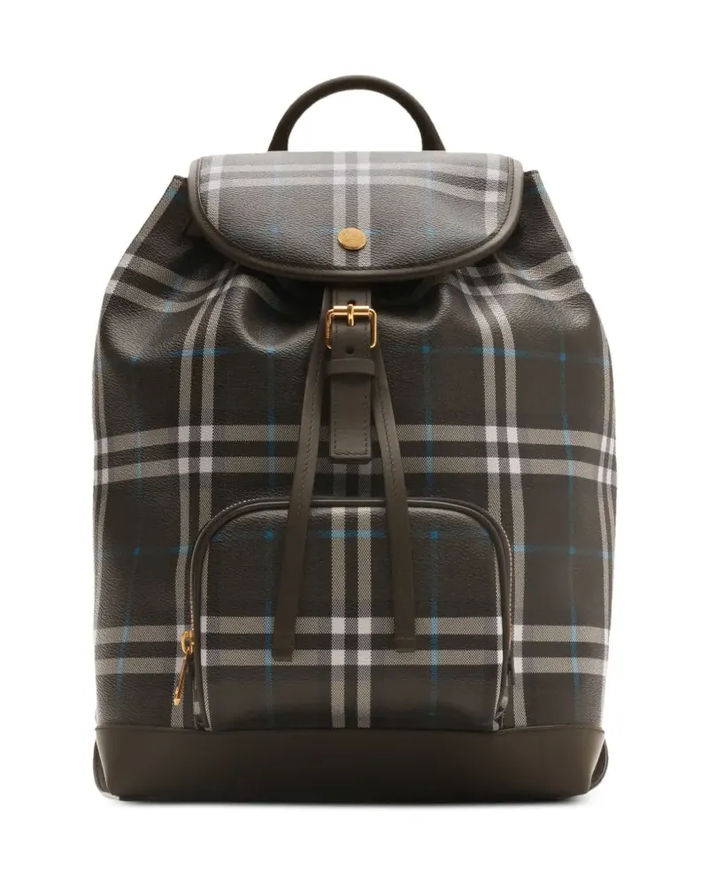 Burberry Karierter Rucksack - Grün Grün