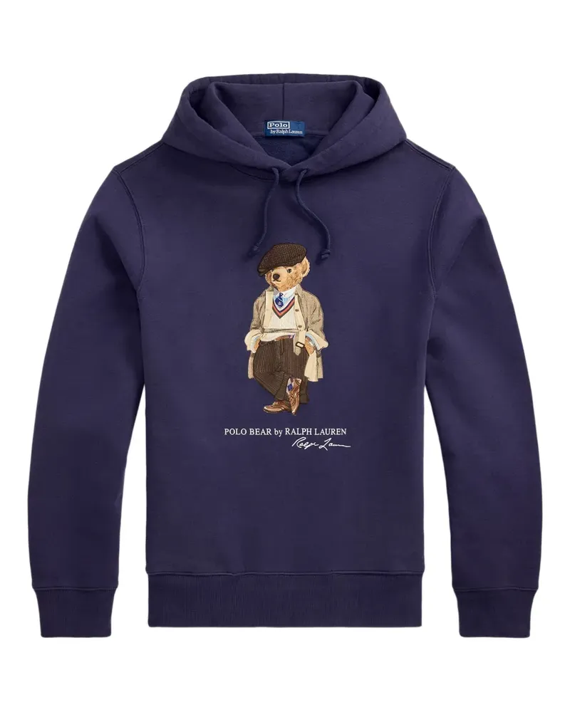 Ralph Lauren Bestickter Hoodie - Blau Blau