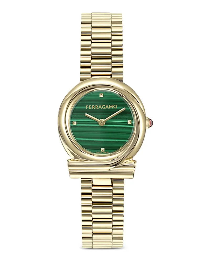Ferragamo Gancini Twisted 28mm watch - Grün Grün