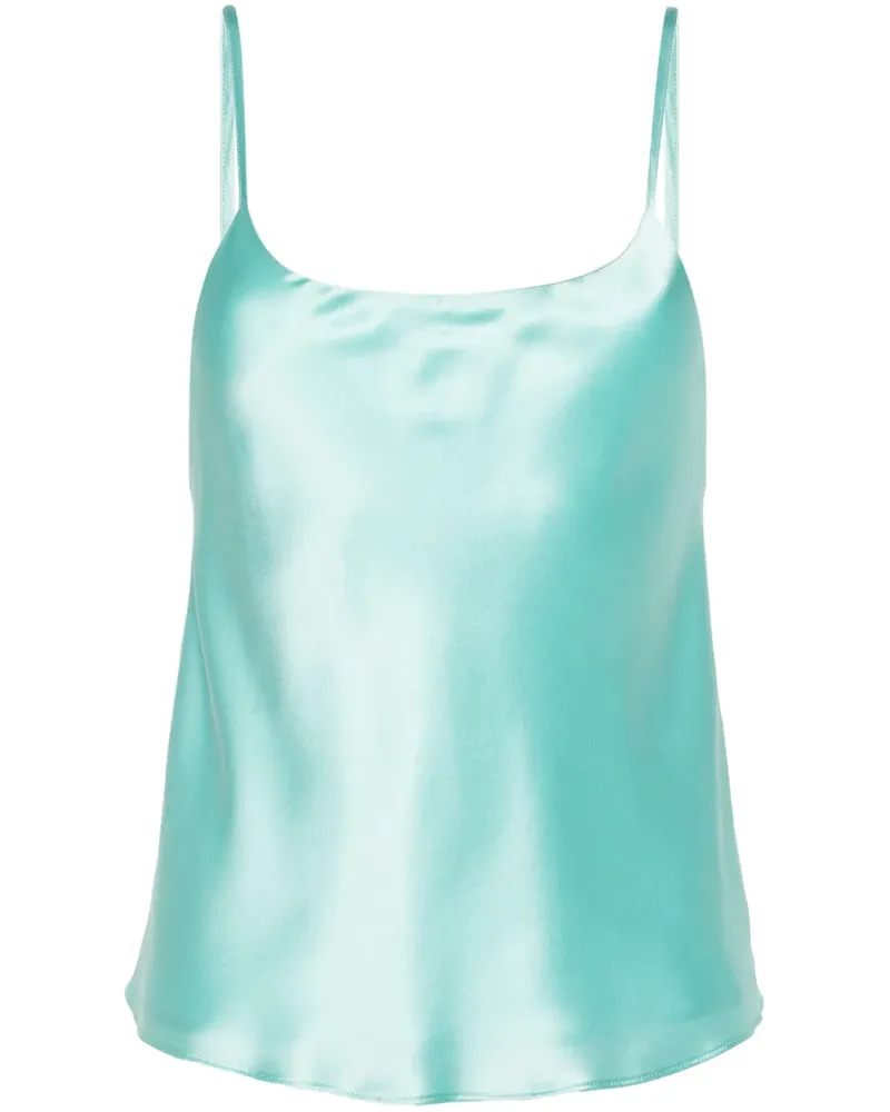 Max Mara Niagara Seidentop - Blau Blau