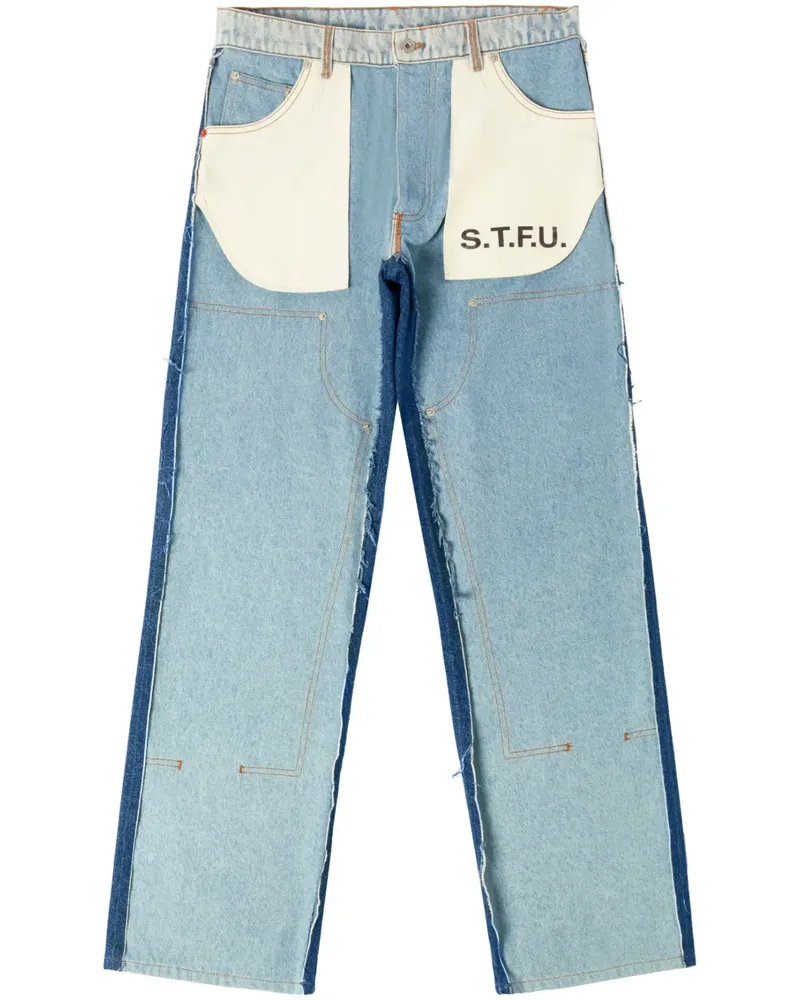 Heron Preston Jeans mit Logo-Patch - Blau Blau