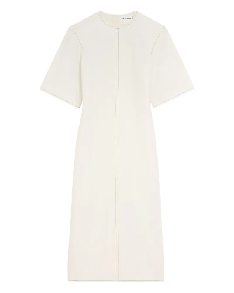 AMI Paris Kurzärmeliges Midikleid - Nude Nude