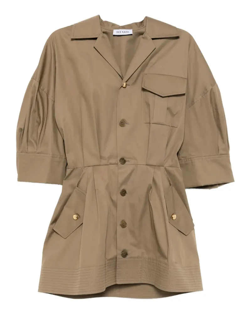 Dice Kayek Safari-Minikleid - Braun Braun