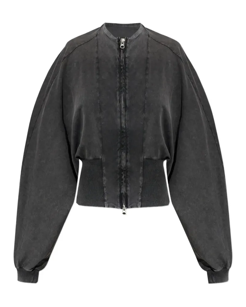 Charlotte Knowles zip ribbed jacket - Grau Grau